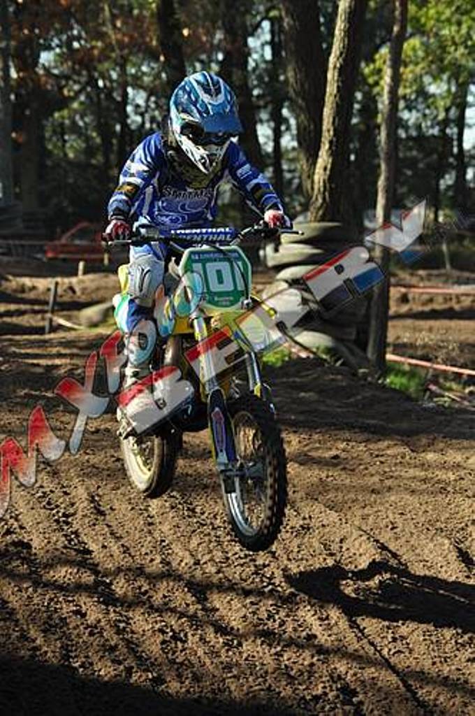 Harrie Basten 2e in de eindstand NK 85cc kw