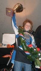 Nederlands Kampioen 65 cc kleine wielen Harry Basten