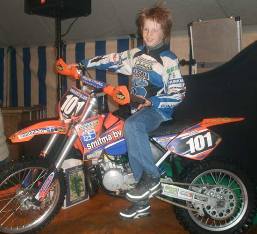 Nederlands Kampioen 65 cc kleine wielen Harry Basten