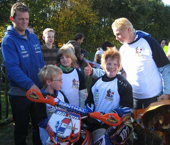 Nederlands Kampioen 65 cc kleine wielen Harry Basten