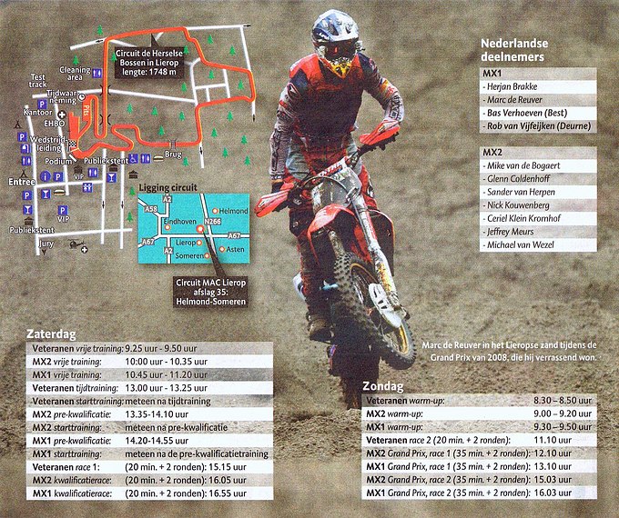 GP Lierop - Programma 2010