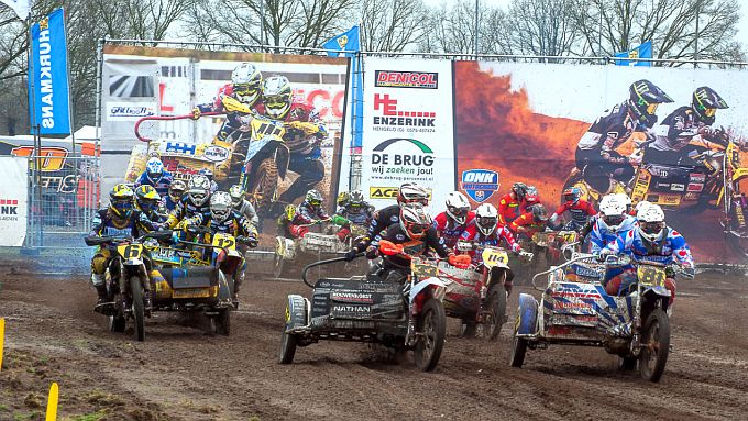 Spannende strijd ONK Sidecars/Quad Masters Lierop