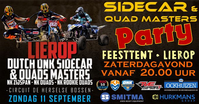 Feesttent Sidecar/Quad Lierop zaterdagavond geopend