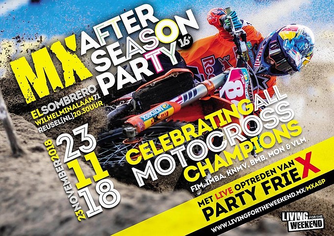 MX After Season Party Reusel op 23 November!
