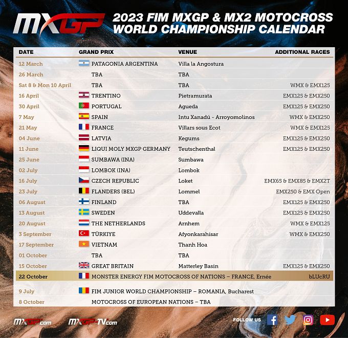 Arnhem op MXGP Kalender 2023