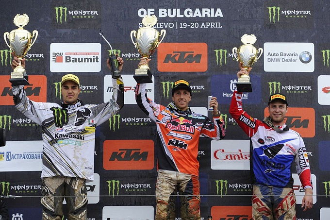 Antonio Cairoli wint voor het eerst Grand Prix van Bulgarije MXGP klasse