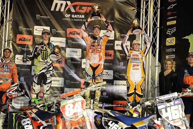 Jeffrey Herlings pakt pole in Qatar