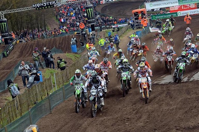 De eerste Europese ronde WK Motocross in Valkenswaard